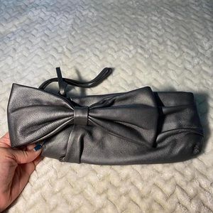 DKNY Smokey grey klutch purse